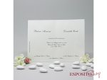 Partecipazione rettangolare classica in carta Amalfi BP050012