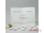 Partecipazione classica rettangolare carta Amalfi BP050858