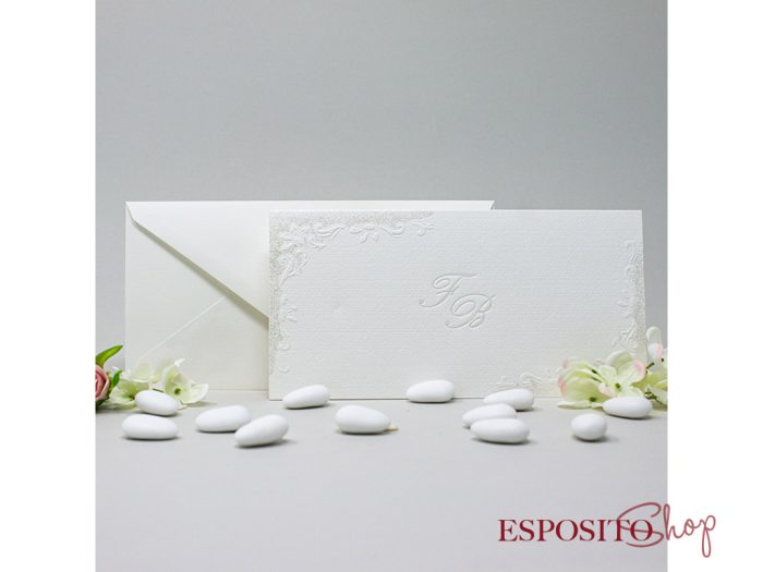 Partecipazione con disegni a cornice in rilievo BP051684