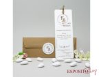Partecipazione con cartoncini e busta carta kraft BP051948
