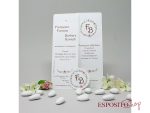 Partecipazione con cartoncini e busta carta kraft BP051948