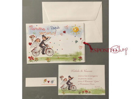 Partecipazione mamma e papà si sposano P96956