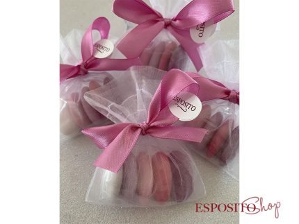 Sacchetto in Organza con Cinque Confetti e Nastro