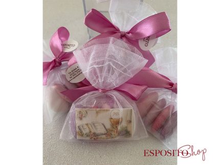 Sacchetto in Organza con Cinque Confetti e Nastro